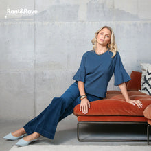 Load image into Gallery viewer, Rant &amp; Rave Jacinda Wide Leg Cord Teal - Isabella Paige’s Boutique 