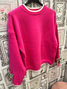Leopard bow jumper