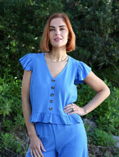Load image into Gallery viewer, Rant &amp; Rave Lois Co-Ord Blue - Isabella Paige’s Boutique 